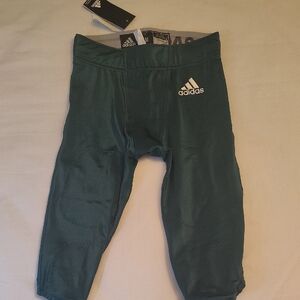 Adidas Kids Dark Green Football Pants Youth Medium NWT